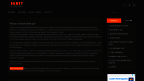 What 16bit.pl website looked like in 2020 (3 years ago)