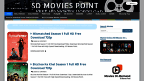 What 1sdmoviespoint.vip website looked like in 2020 (3 years ago)