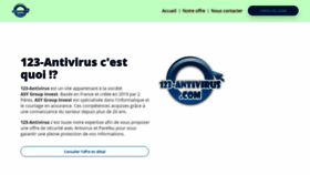 What 123-antivirus.com website looked like in 2020 (3 years ago)