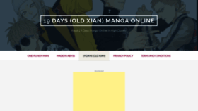 What 19-days-manga.com website looked like in 2020 (3 years ago)