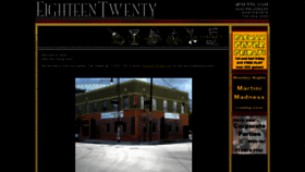 What 1820lounge.com website looked like in 2020 (3 years ago)
