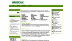 What 10directory.info website looked like in 2020 (3 years ago)