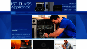 What 1stclassappliance.com website looked like in 2020 (3 years ago)