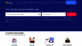 What 123job.vn website looked like in 2020 (3 years ago)