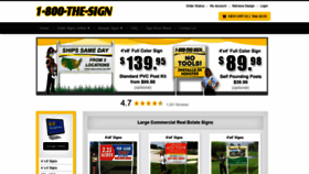 What 1800thesign.com website looked like in 2020 (3 years ago)