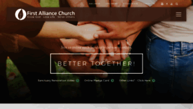 What 1stalliancechurch.com website looked like in 2021 (3 years ago)