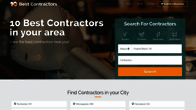 What 10bestcontractors.com website looked like in 2021 (3 years ago)