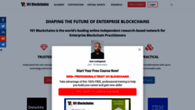 What 101blockchains.com website looked like in 2021 (3 years ago)