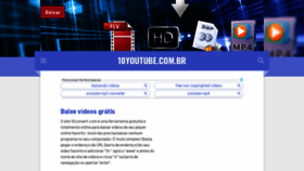 What 10youtube.com.br website looked like in 2021 (3 years ago)