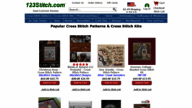 What 123stitch.com website looked like in 2021 (3 years ago)