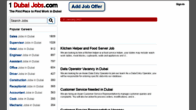 What 1dubaijobs.com website looked like in 2021 (3 years ago)