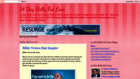 What 14daybellyfatloss.blogspot.com website looked like in 2021 (3 years ago)