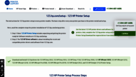 What 123-hp-printer.com website looked like in 2021 (3 years ago)