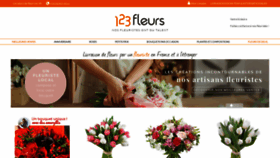 What 123fleurs.com website looked like in 2021 (3 years ago)