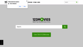 What 123moviesfx.live website looked like in 2021 (3 years ago)