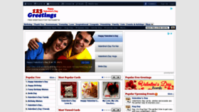What 123greetings.com website looked like in 2021 (3 years ago)