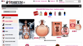What 1parfum.fr website looked like in 2021 (3 years ago)