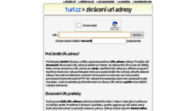 What 1url.cz website looked like in 2021 (3 years ago)