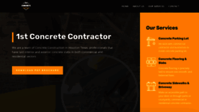 What 1stconcretecontractor.com website looked like in 2021 (3 years ago)