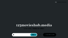 What 123movieshub.media website looked like in 2021 (3 years ago)
