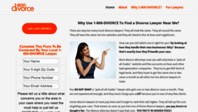 What 1800divorce.com website looked like in 2021 (4 years ago)