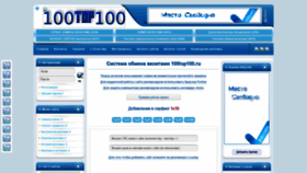 What 100top100.ru website looked like in 2021 (3 years ago)