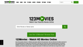 What 123movies.productions website looked like in 2021 (3 years ago)