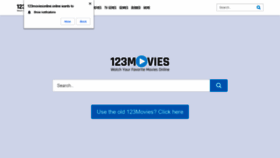 What 123moviesonline.online website looked like in 2021 (3 years ago)
