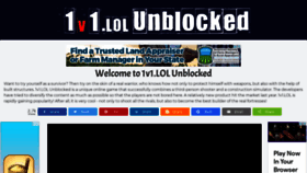 What 1v1lolunblocked.com website looked like in 2021 (3 years ago)