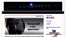 What 1001entrepreneurs.org website looked like in 2021 (3 years ago)