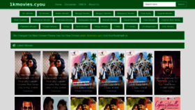 What 1kmovies.cyou website looked like in 2021 (3 years ago)
