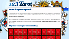 What 123-tarot.com website looked like in 2021 (3 years ago)