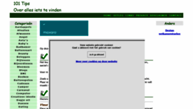What 101tips.nl website looked like in 2021 (3 years ago)