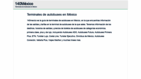 What 140mexico.com website looked like in 2021 (2 years ago)