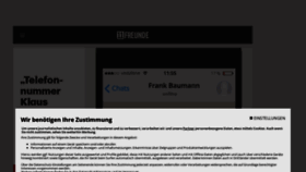 What 11freunde.de website looked like in 2021 (2 years ago)