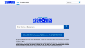 What 123movies.work website looked like in 2021 (2 years ago)