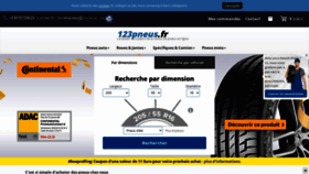 What 123pneu.fr website looked like in 2021 (2 years ago)