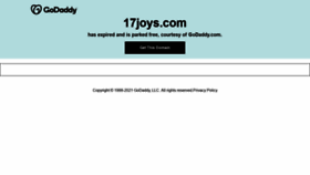 What 17joys.com website looked like in 2021 (2 years ago)