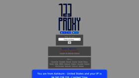 What 123proxy.me website looked like in 2021 (2 years ago)
