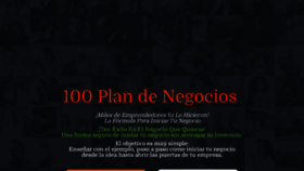 What 100plandenegocios.com website looked like in 2021 (2 years ago)