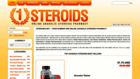 What 1steroids.net website looked like in 2021 (2 years ago)