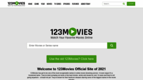 What 123movies.productions website looked like in 2021 (2 years ago)