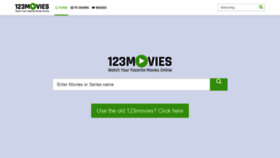 What 123movies.garden website looked like in 2021 (2 years ago)