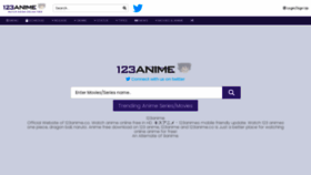 What 123anime.co website looked like in 2021 (2 years ago)