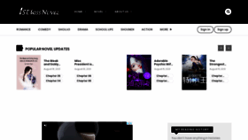 What 1stkissnovel.love website looked like in 2021 (2 years ago)