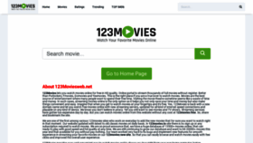 What 123moviesweb.net website looked like in 2021 (2 years ago)