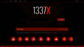 What 1337x.today website looked like in 2021 (2 years ago)