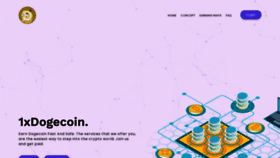 What 1xdogecoin.com website looked like in 2021 (2 years ago)