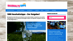 What 1000-haushaltstipps.de website looked like in 2021 (2 years ago)