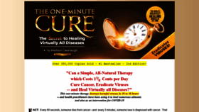 What 1minutecure.com website looked like in 2021 (2 years ago)